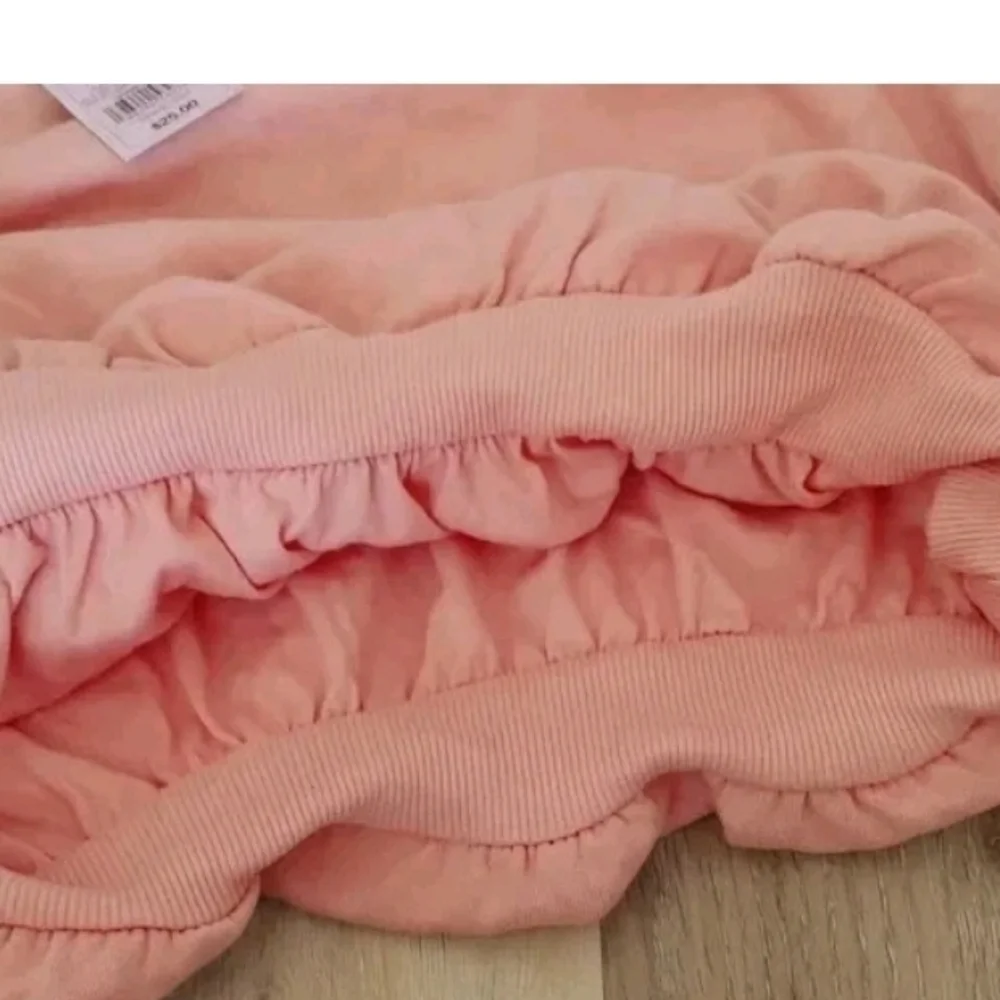 Wild Fable Women's Bubble Hem Sweatshirt Peach Orange
